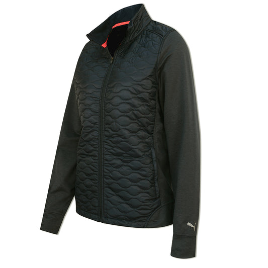 Puma Ladies Cloudspun PrimaLoft® Hybrid Golf Jacket in Puma Black