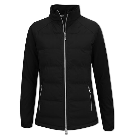 Glenmuir Ladies Water Repellent Hybrid Jacket in Black