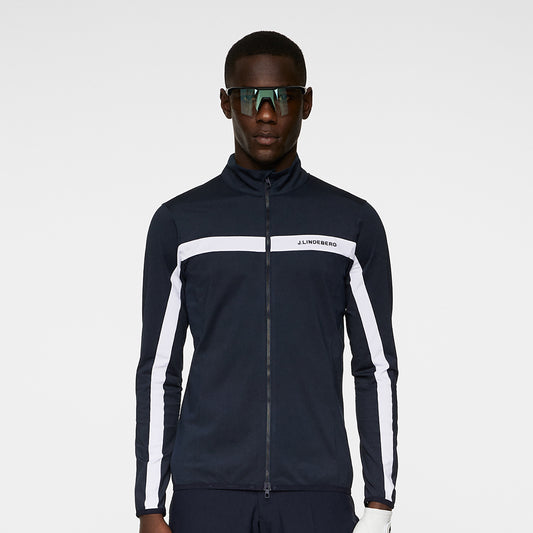 J.Lindeberg Mens Navy Mid-Layer Jacket with Contrast Panels