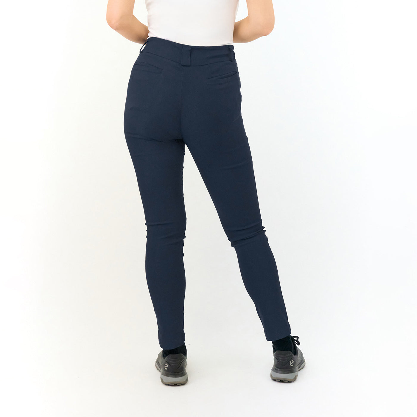 Pure Golf Ladies Pull-On Stretch Trouser in Navy