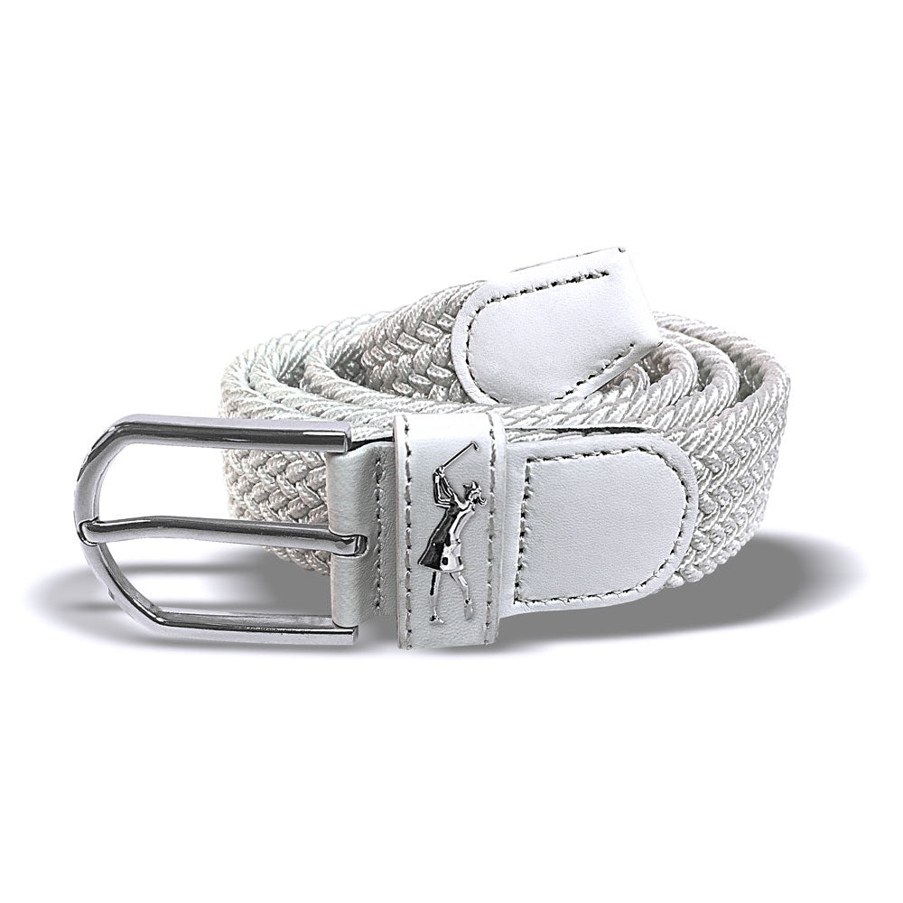 Surprizeshop Ladies Elasticated Braided Stretch Golf Belt in White –  GolfGarb