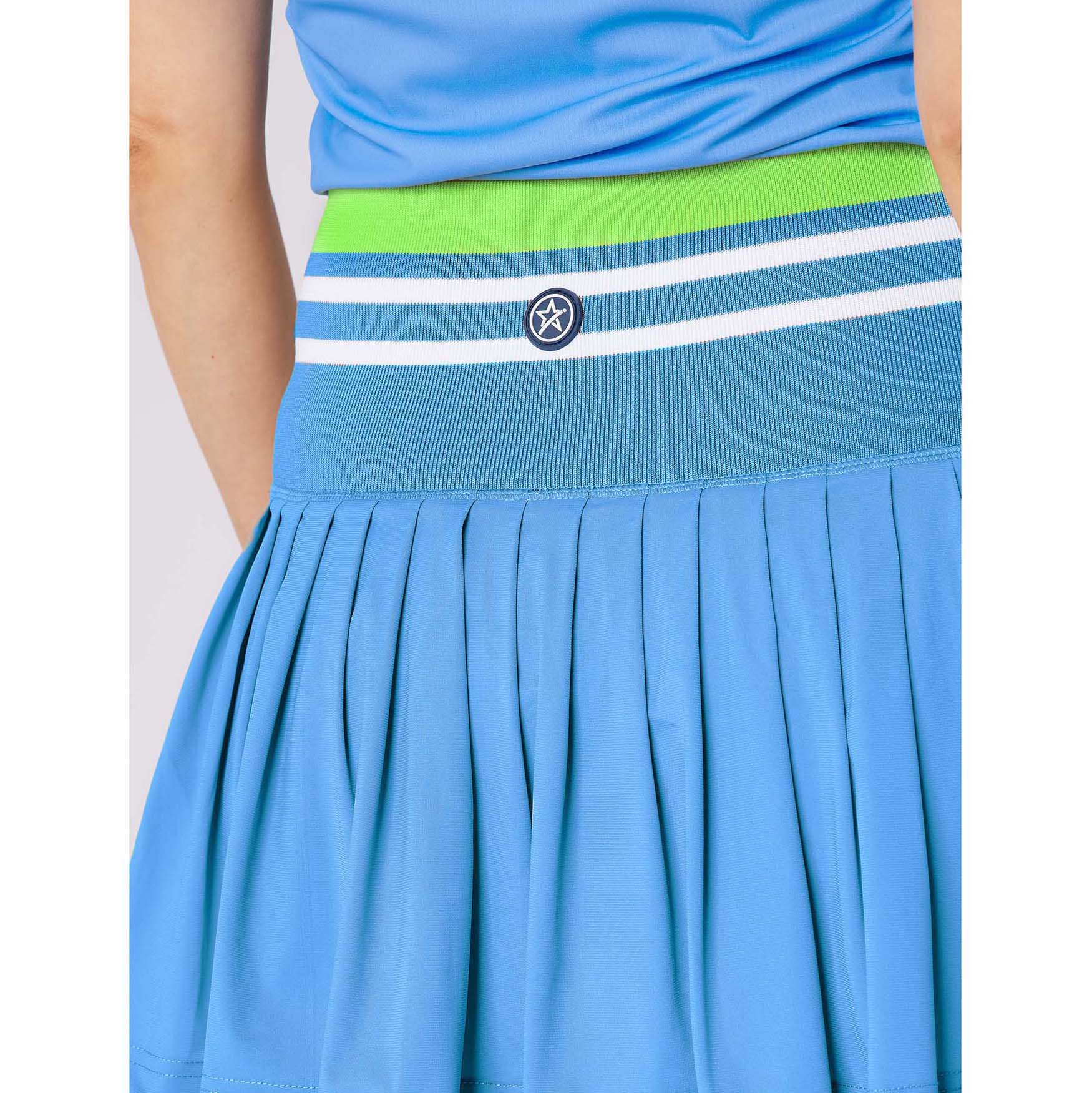 Swing Out Sister Ladies Pleated Skort with Super Flattering Deep Pull-On Waistband For a Super Sporty Finish