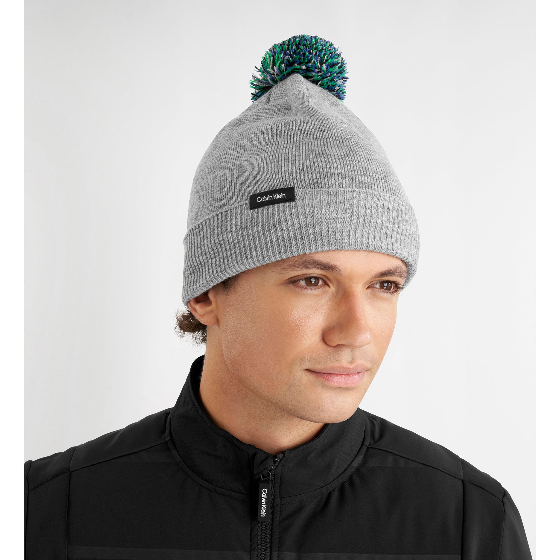 Calvin Klein Mens Fleece Lined Bobble Hat