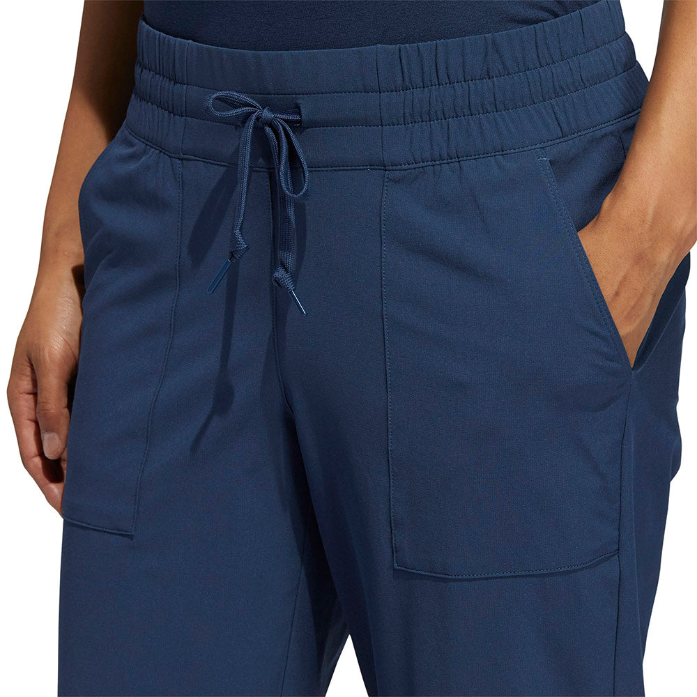 adidas Ladies Go-To Pull-On Golf Trousers in Crew Navy - Last Pair XS Only Left