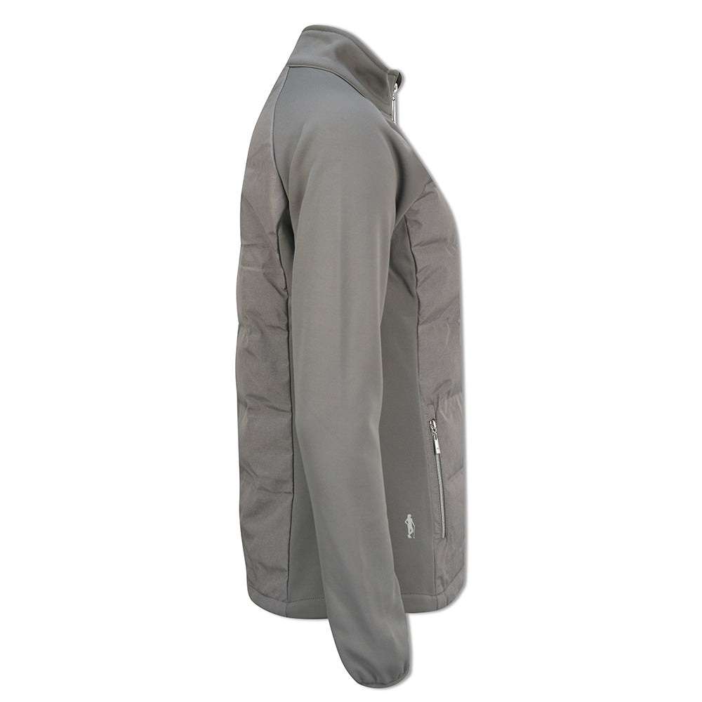 Glenmuir Ladies Water Repellent Hybrid Jacket in Mid Grey