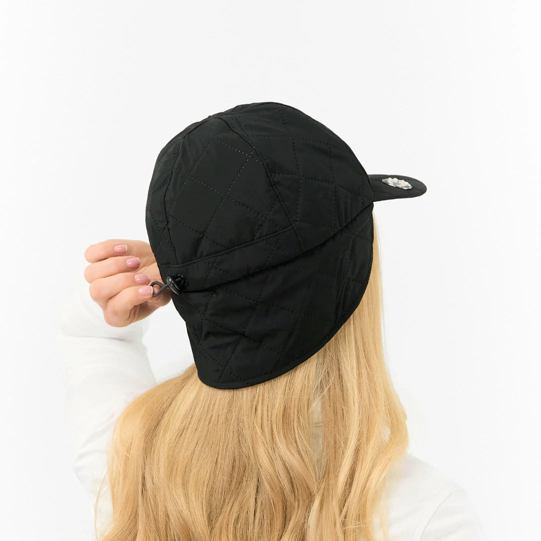 Surprizeshop Ladies Fleece Lined Waterproof Cap in Black