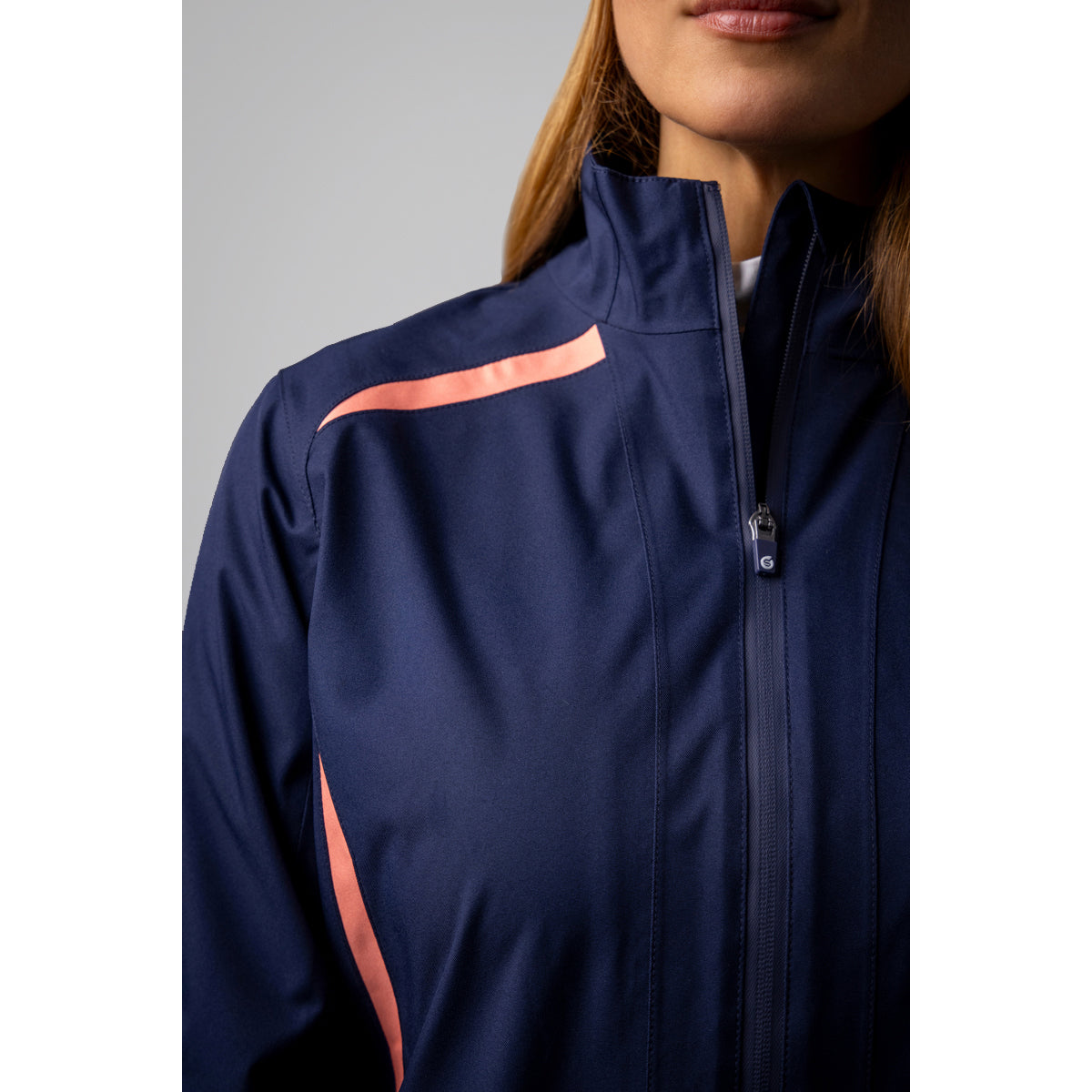 Sunderland Ladies Lightweight Waterproof Jacket with Lifetime Guarantee in Navy/Coral