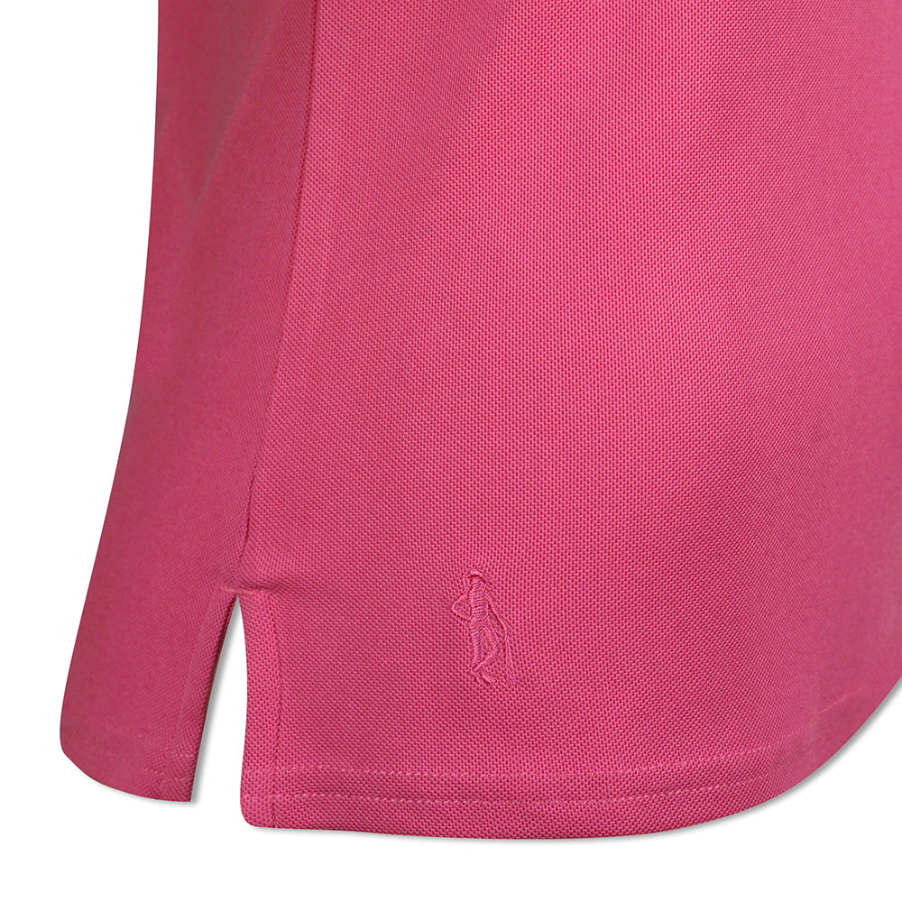 Glenmuir Ladies Short Sleeve Pique Polo with Stretch & UPF50+ in Hot Pink