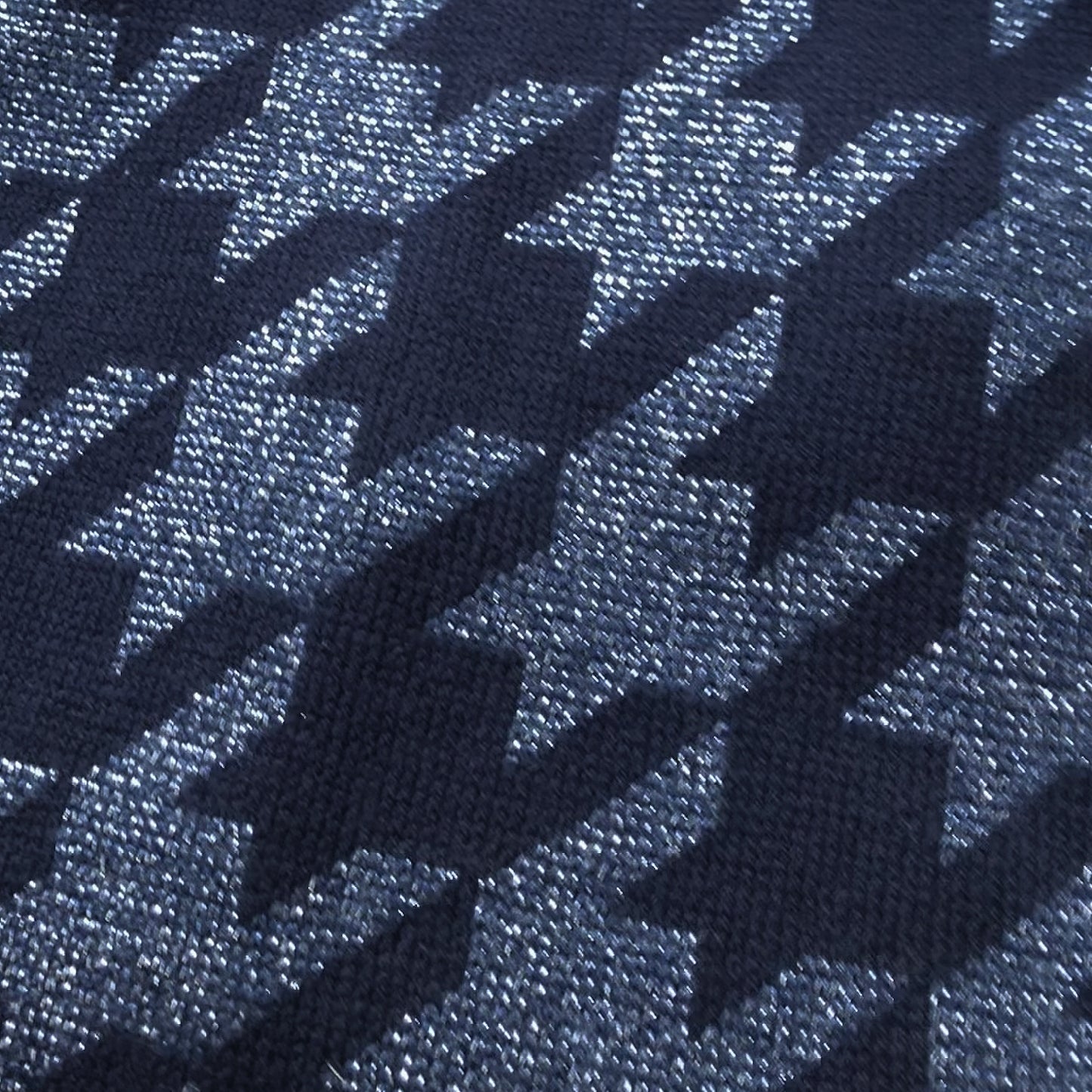 Glenmuir Ladies Navy Cashmere Blend Sweater with Lurex Thread and Water Repellent Finish