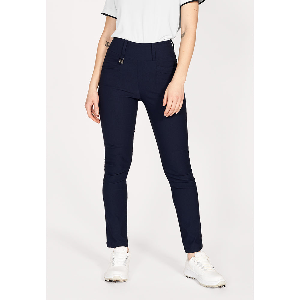 Rohnisch Ladies Slim-Fit Pull-On Navy Trousers