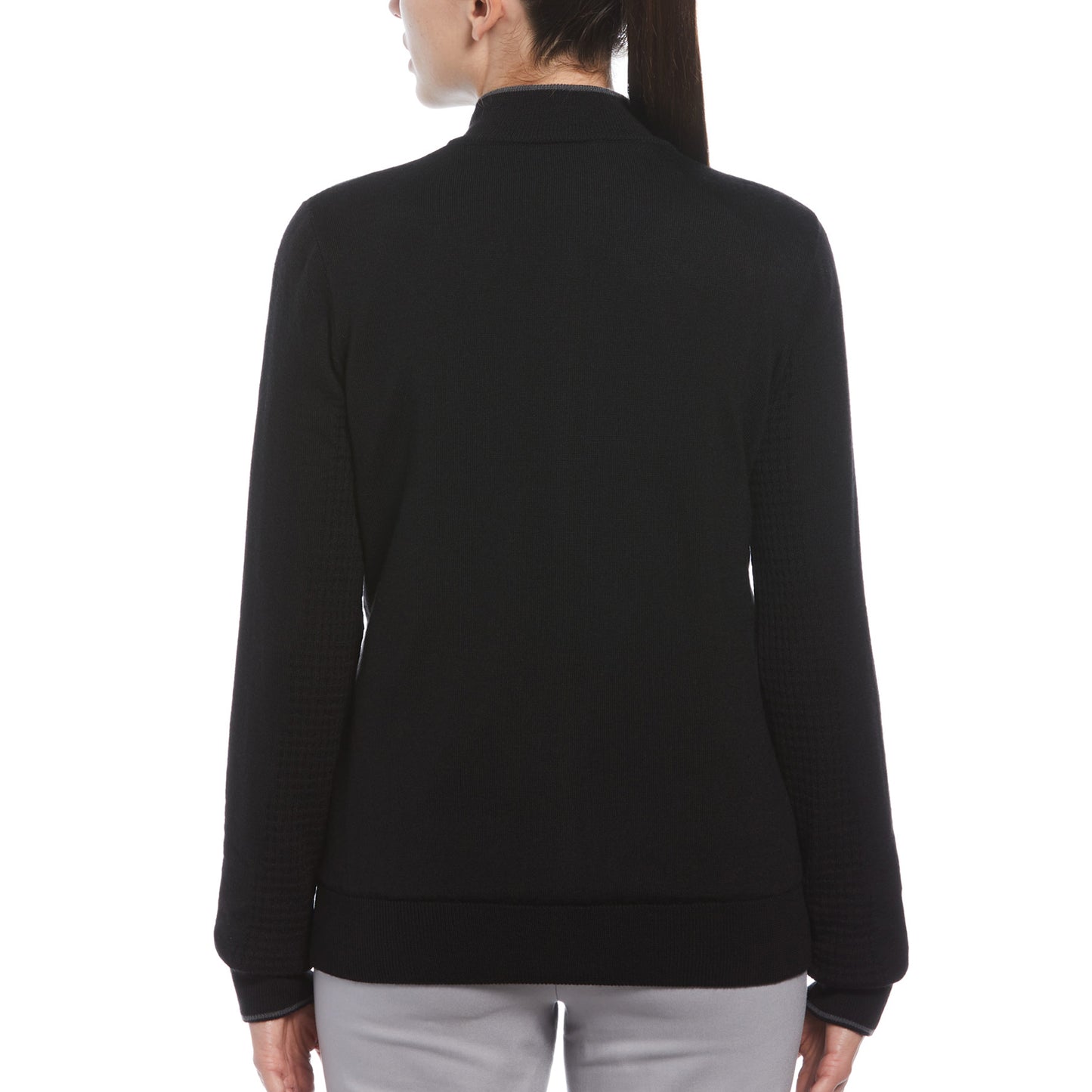 Callaway Ladies Lined Windstopper Full-Zip Sweater in Black Ink