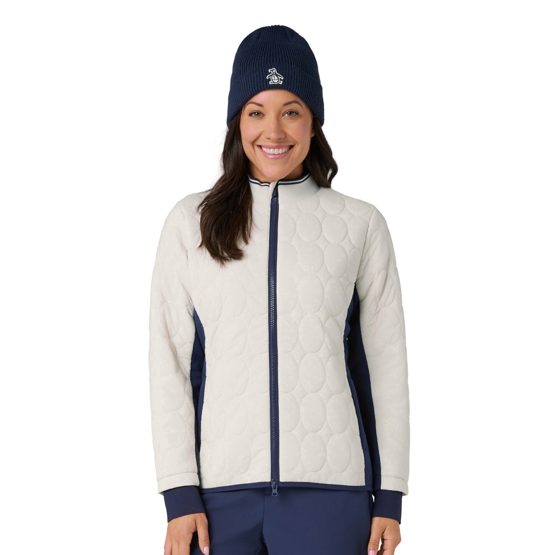 Original Penguin Ladies Lightweight Primaloft Quilted Jacket with Stretch Panels
