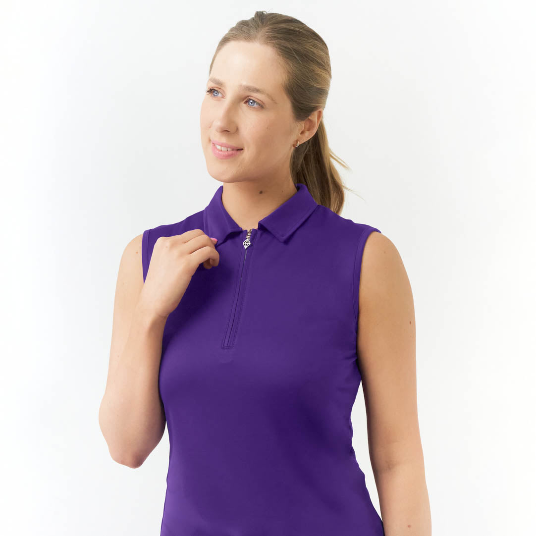 Pure Golf Ladies Silky Soft Sleeveless Polo