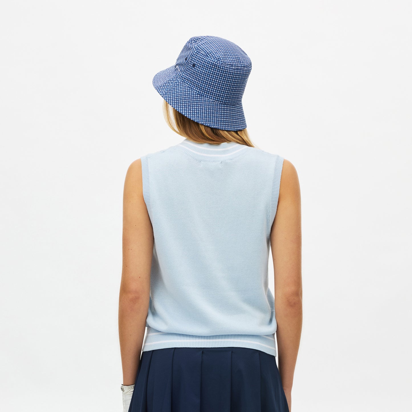 Rohnisch Ladies Cable Knit Sleeveless Sweater - Luxurious Cotton Comfort with a Playful Edge