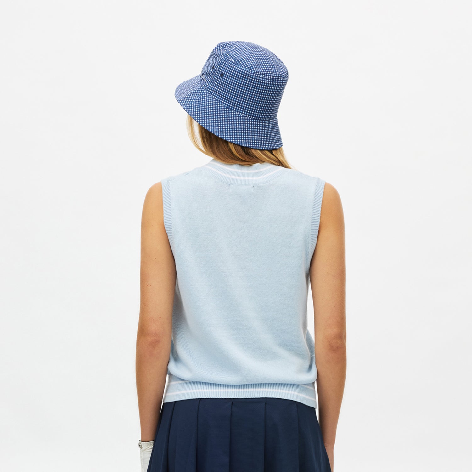 Rohnisch Ladies Cable Knit Sleeveless Sweater - Luxurious Cotton Comfort with a Playful Edge