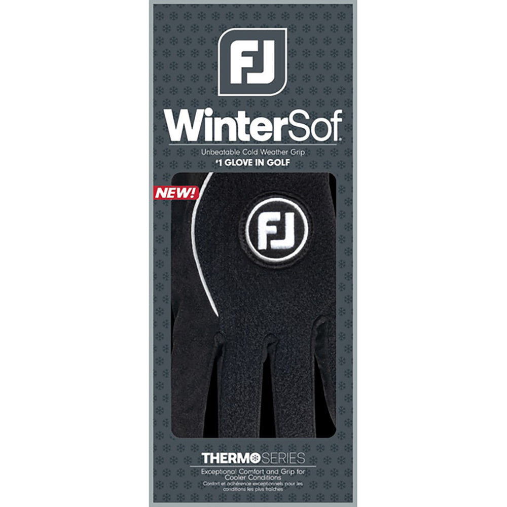 FootJoy Women's Windproof Fleece Backed Pair of Golf Gloves in Black