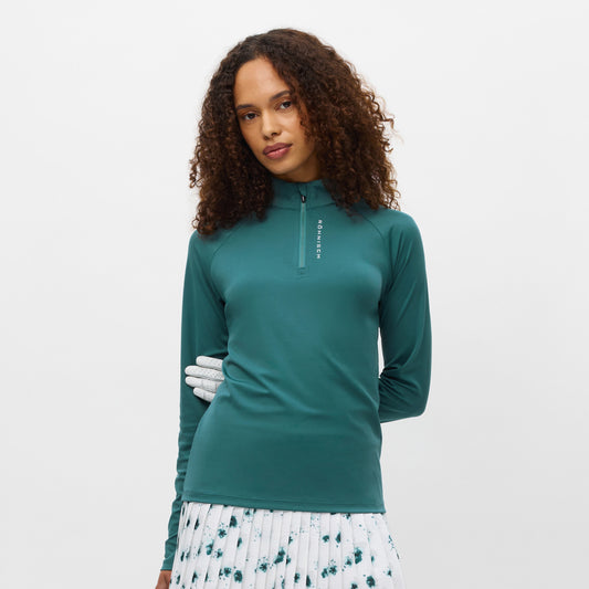 Röhnisch Ladies Elegant Zip Neck Stretch Top for Effortless Movement with Every Swing