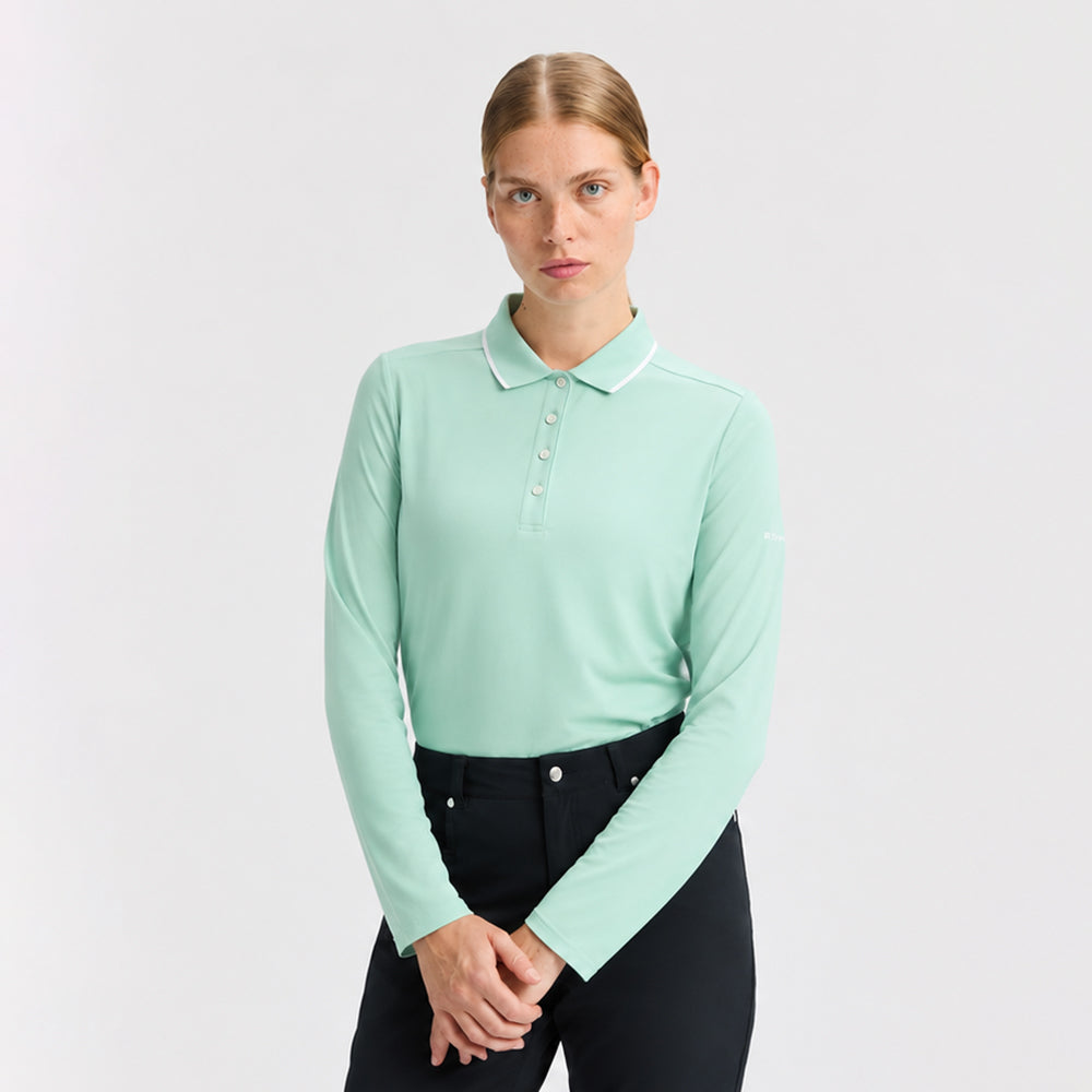 Rohnisch Ladies Classic Long Sleeve Polo Shirt for Polished Style from Tee to Green