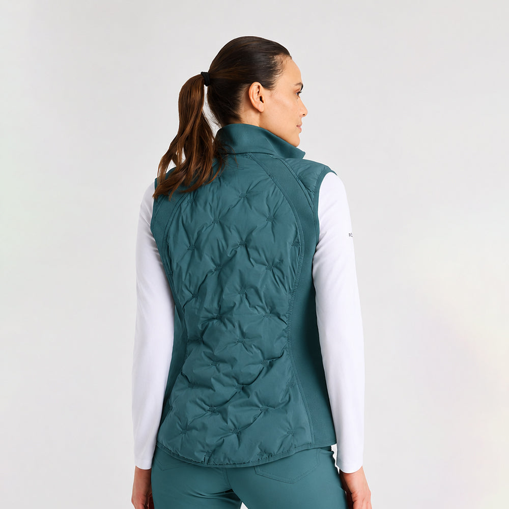 Rohnisch Ladies Quilted Gilet with Stretch Side Panels for Lightweight Comfort & Sophisticated Style