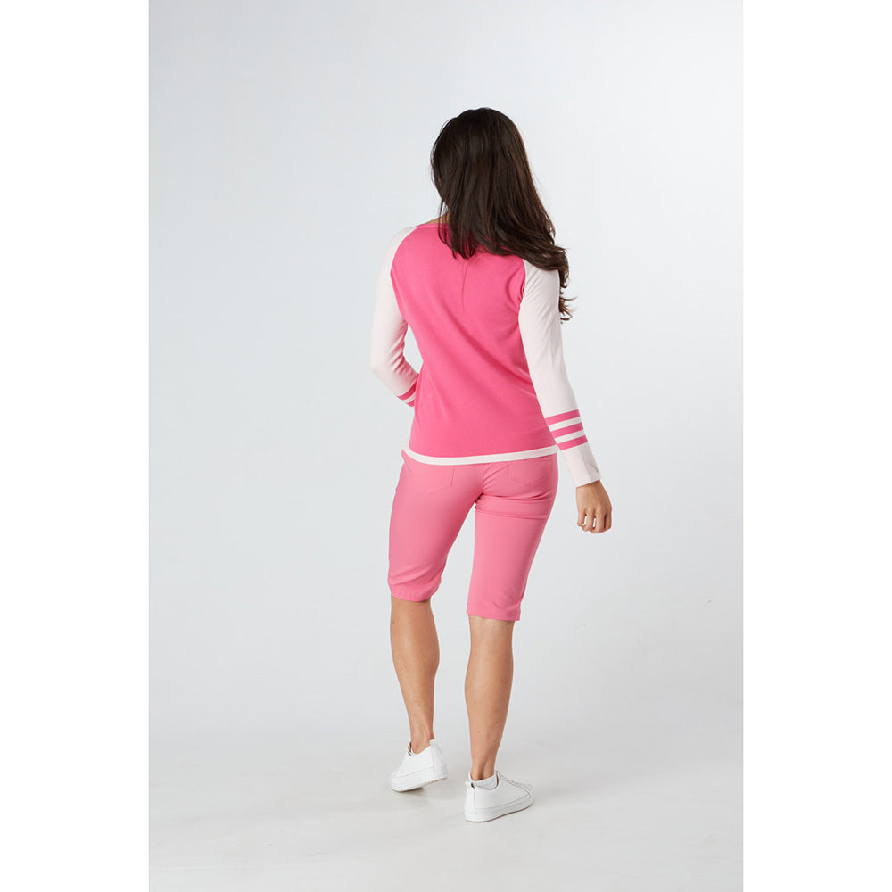 Swing Out Sister Ladies Drifit City Golf Shorts in Pink Glo - Size 8 Only Left