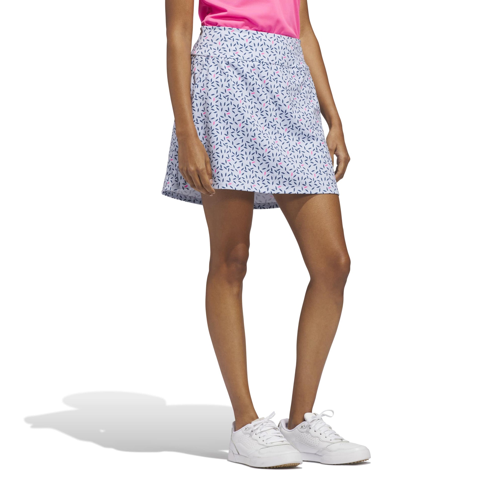 adidas Ladies Golf Skort with Elegant Print and Flattering Pull-On Waistband for a Smooth Silhouette