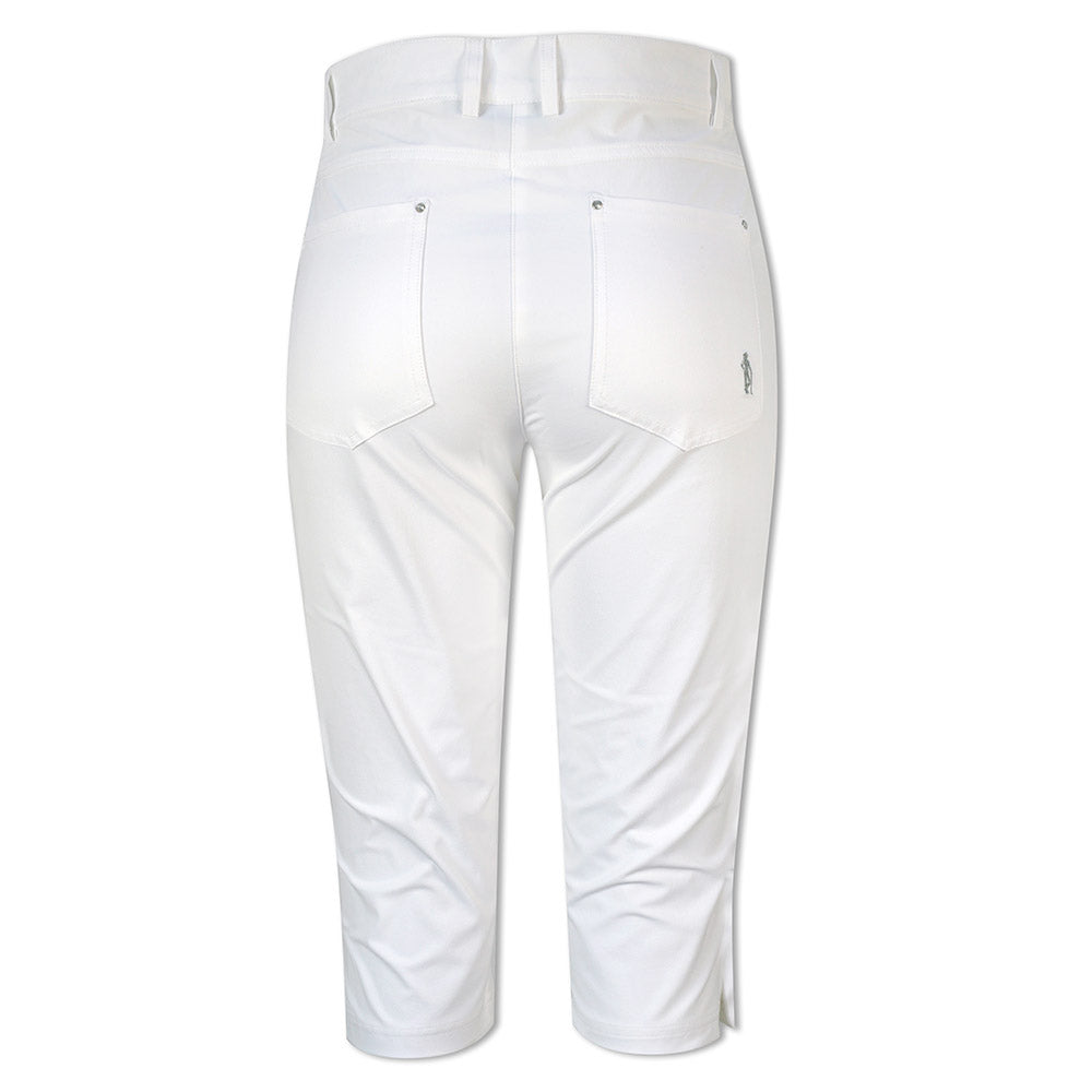 Glenmuir Ladies White Stretch Pedal Pushers