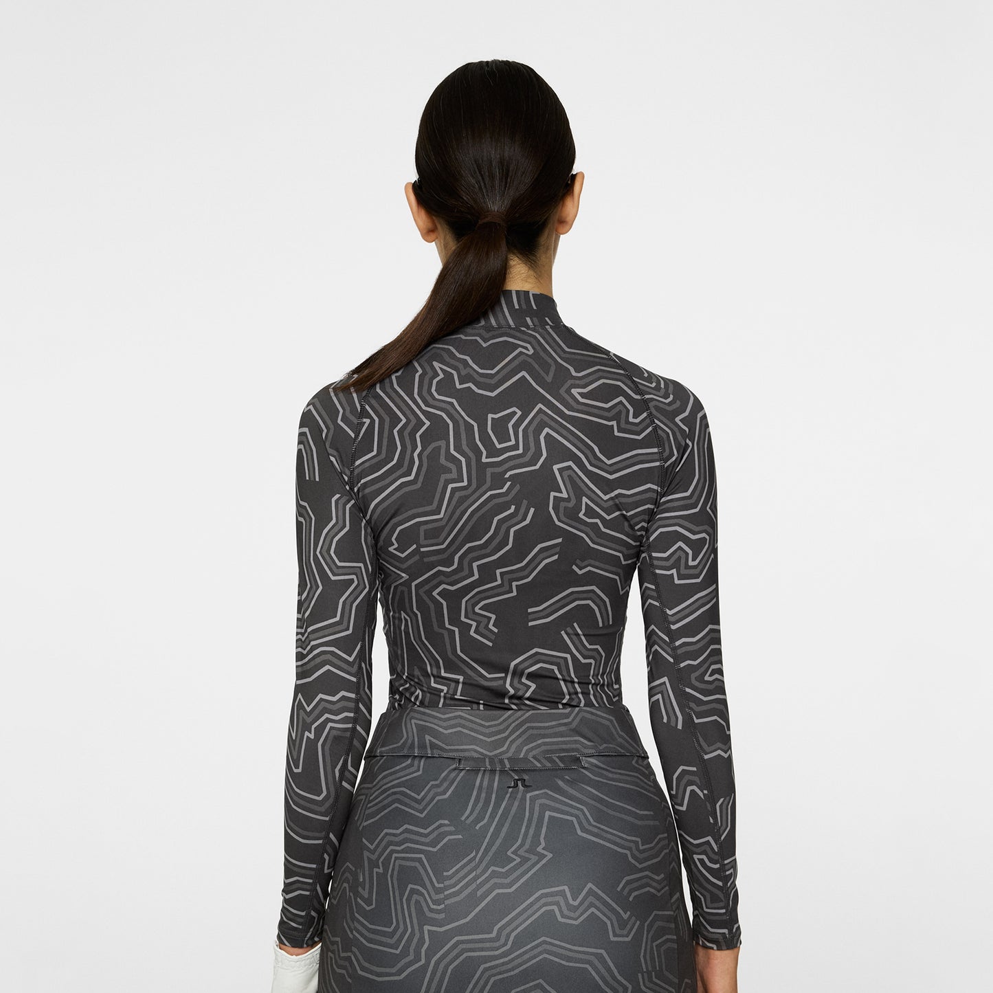 J.Lindeberg Ladies Compression Top in Contour Print