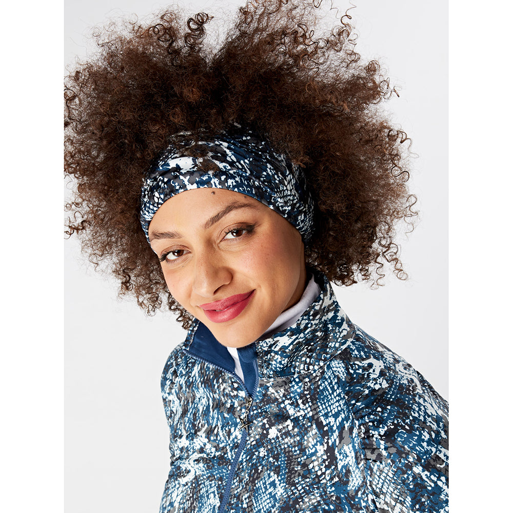 Swing Out Sister Ladies Rue Snood in Lapis Blue Pattern