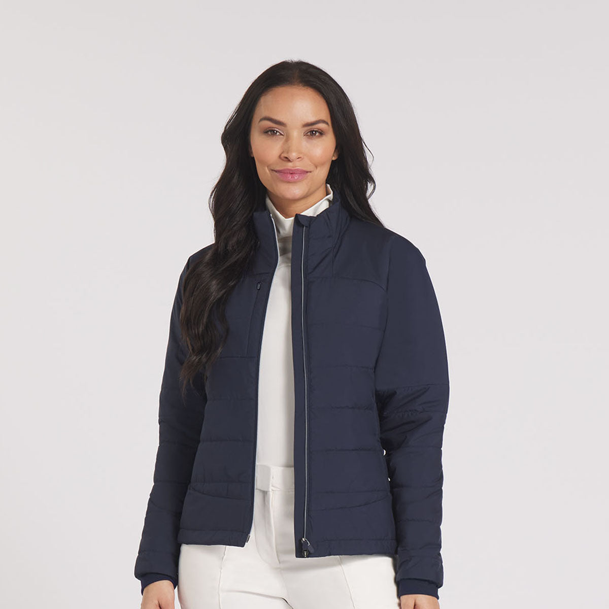 Puma Golf Ladies Primaloft Quilted Jacket in Navy