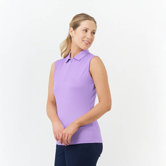 Pure Golf Ladies Silky Soft Sleeveless Polo