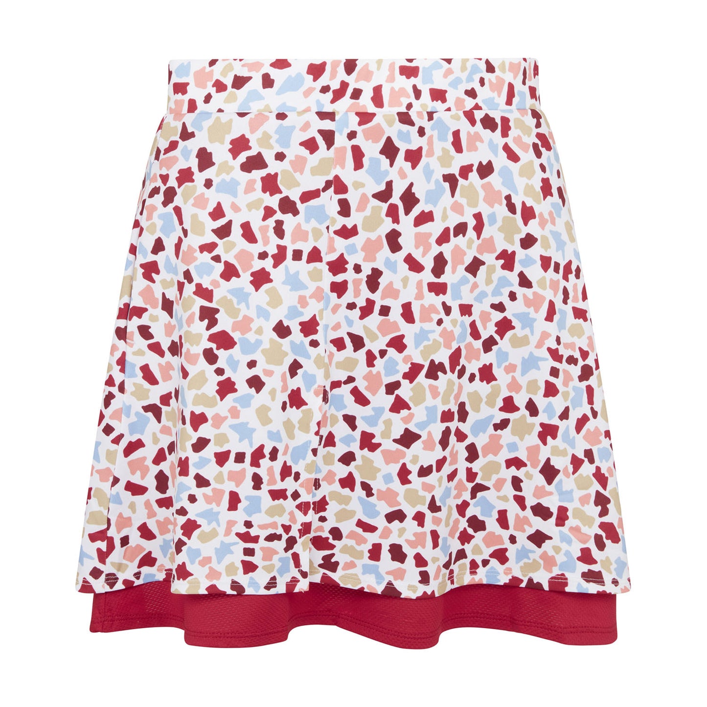 Callaway Ladies Double Layered Pull-On Print Skort with Flounce Hem