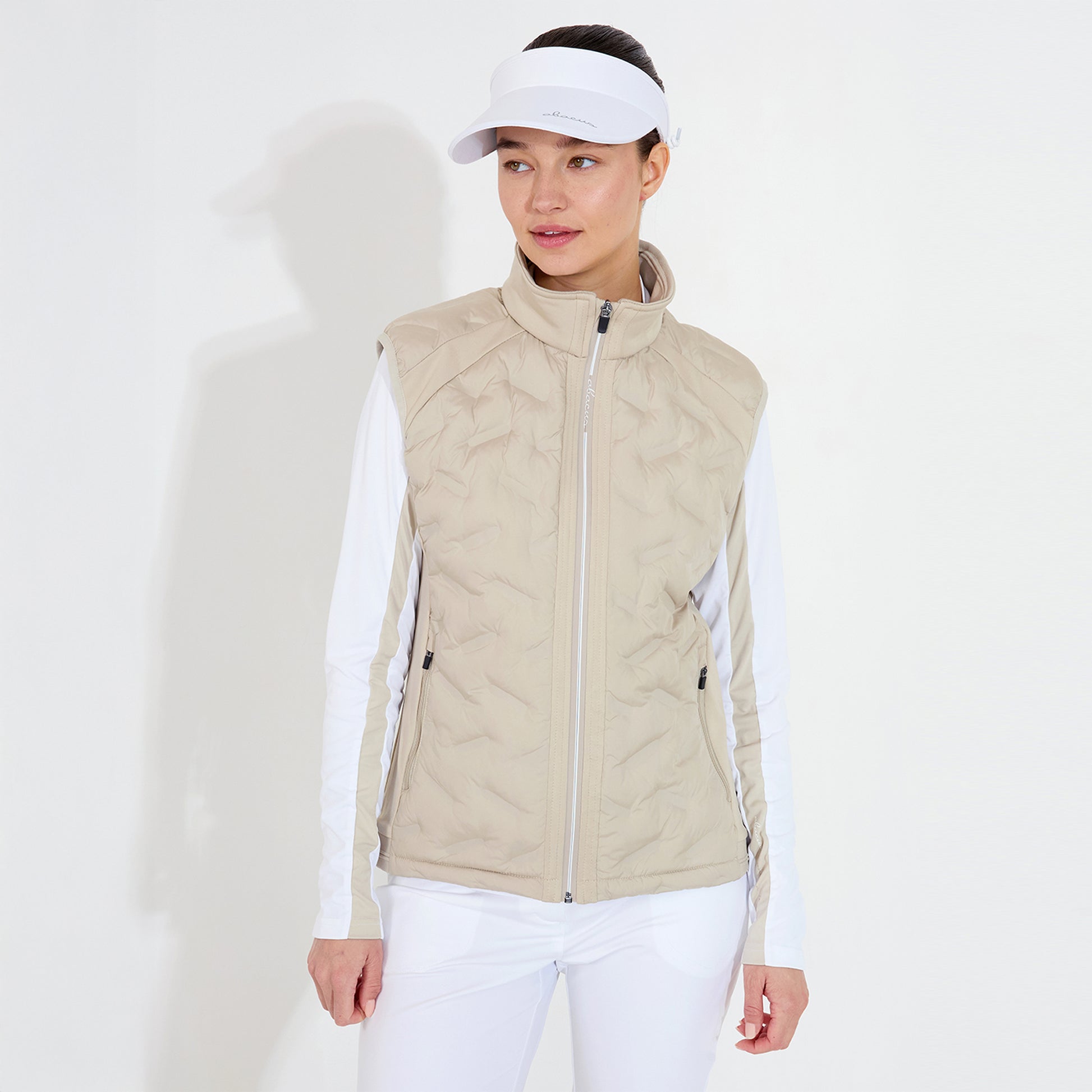 Abacus Ladies Quilted Gilet with Stretch Side Panels