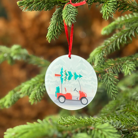Christmas Golf Cart Bauble