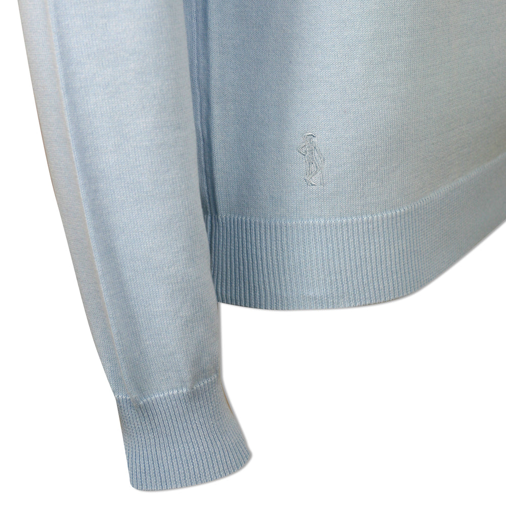Glenmuir Ladies 100% Cotton V-Neck Sweater in Paradise Blue