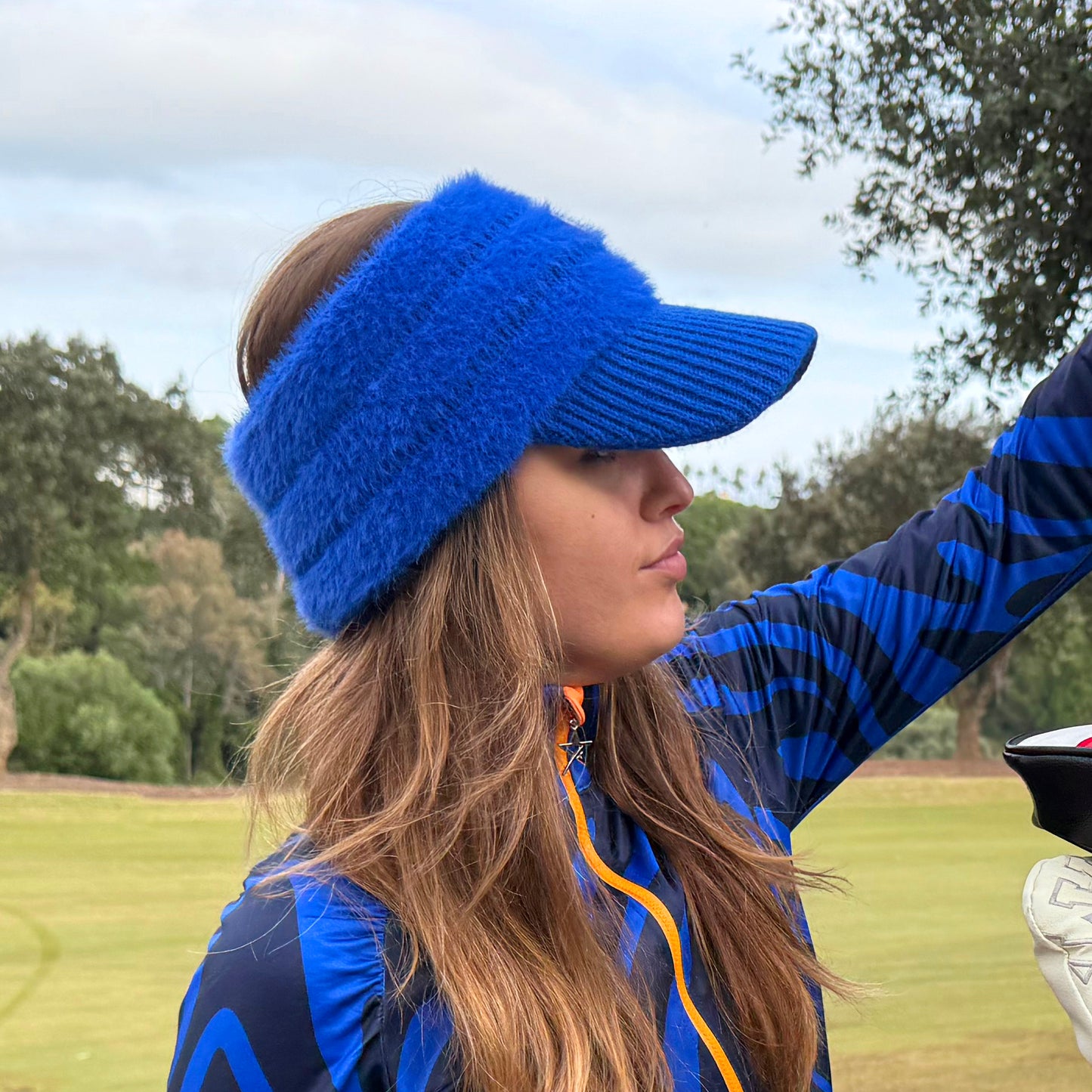 Swing Out Sister Ladies Faux Fur Visor