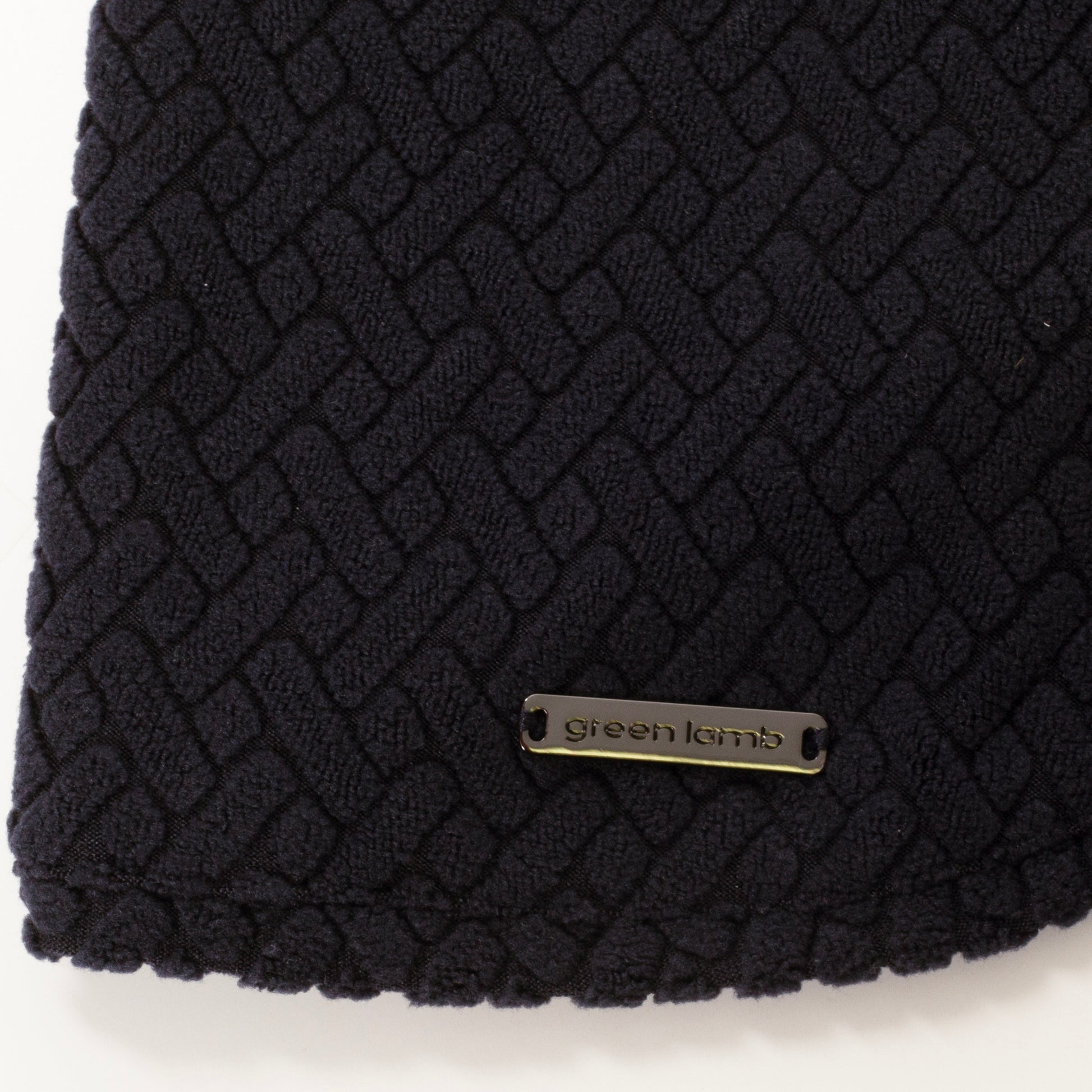 Green Lamb Ladies Textured Fleece Snood Black