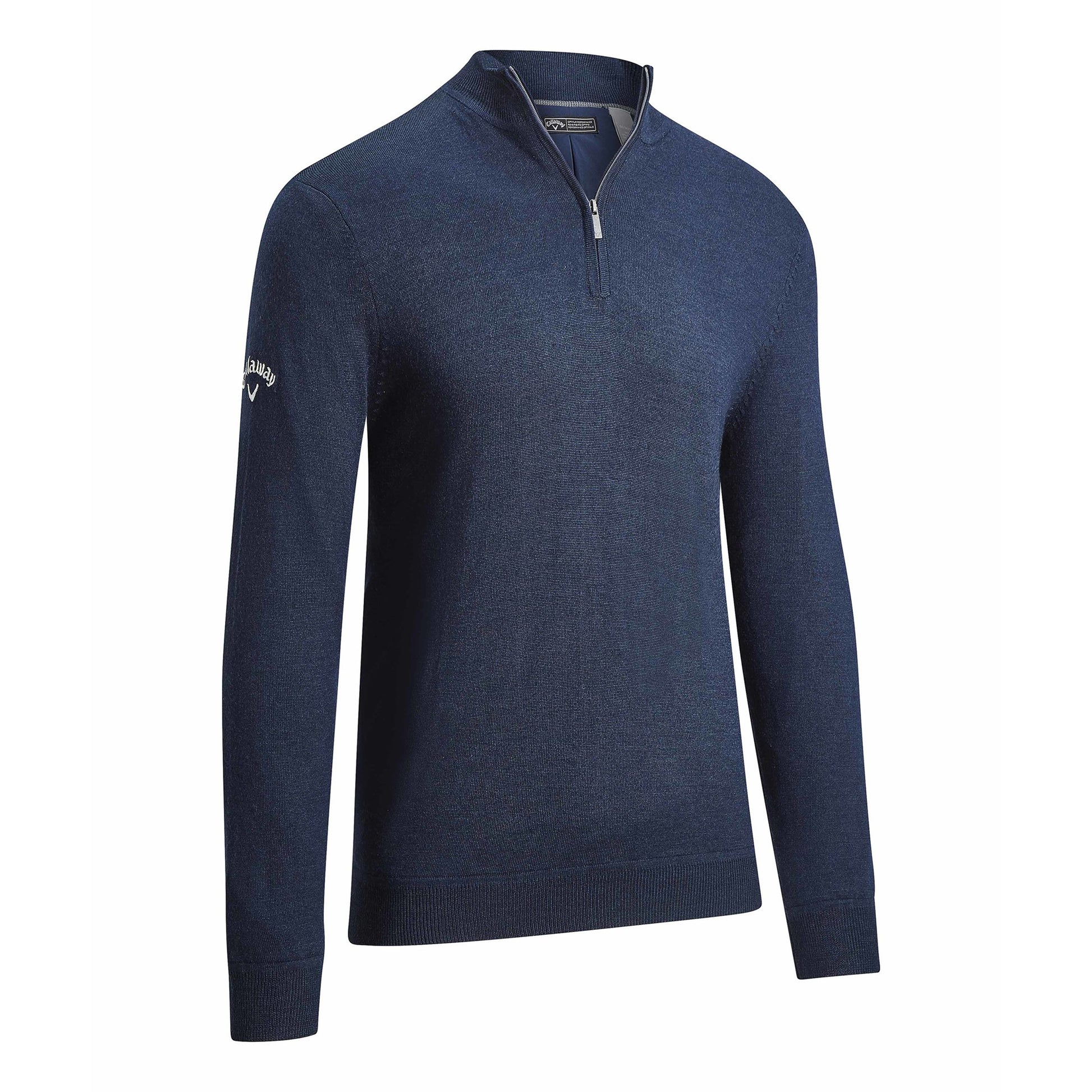 Callaway Mens Navy Thermal  Windstopper Merino Blend Sweater