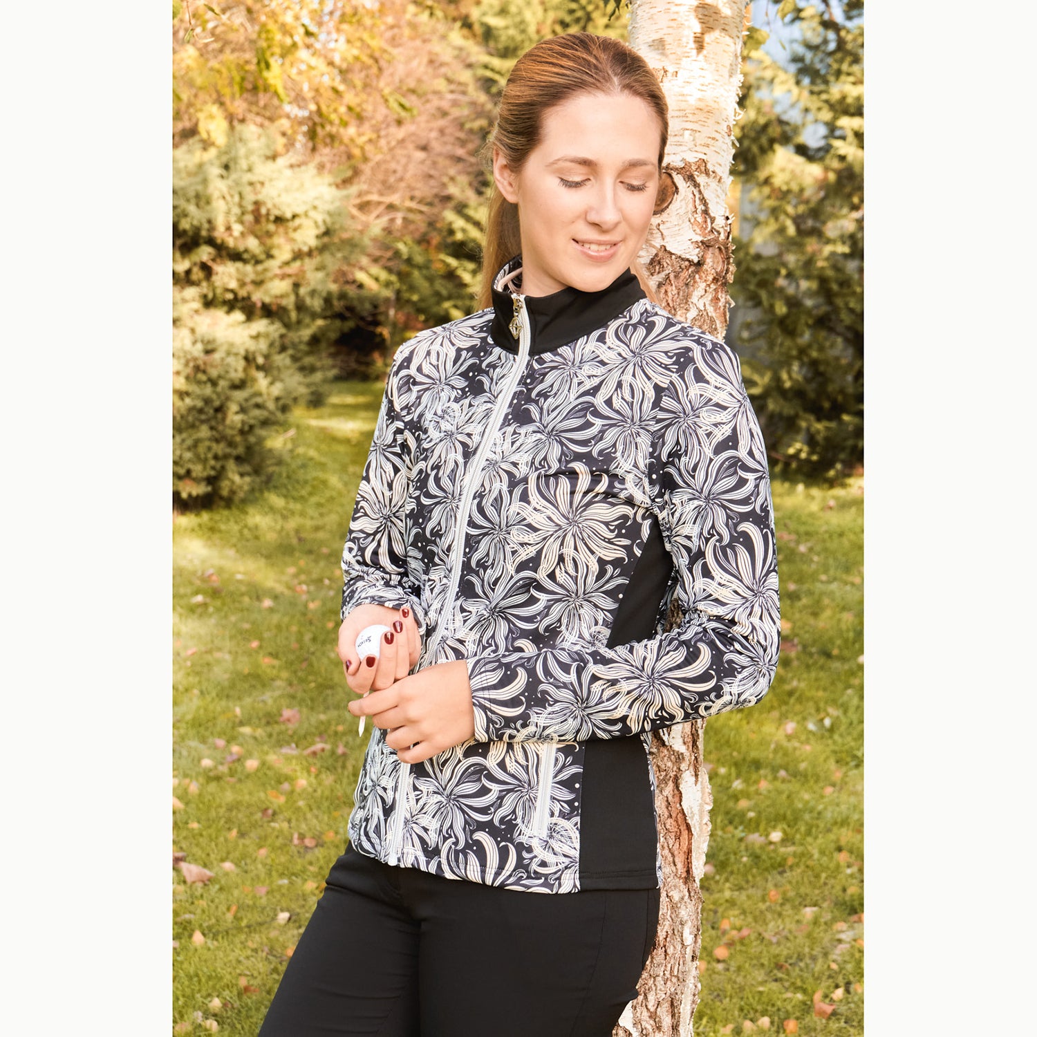Pure Ladies Brushed Back Mid-Layer Jacket in Champagne Orchid
