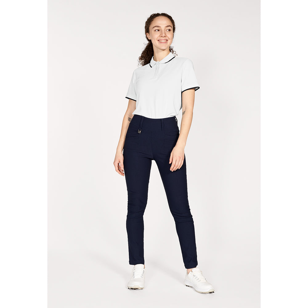 Rohnisch Ladies Slim-Fit Pull-On Navy Trousers