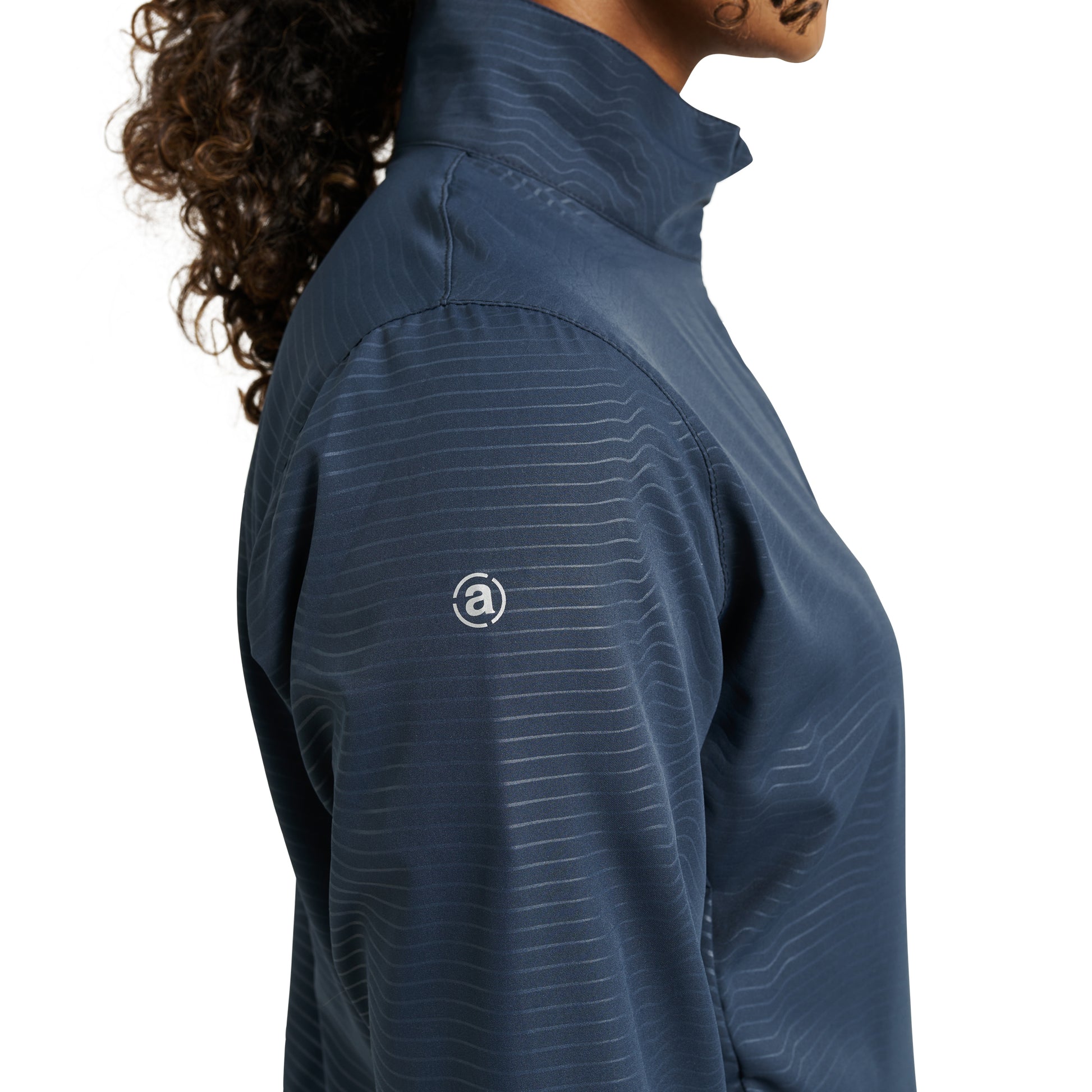 Abacus Ladies Lanark Classic Stretch Wind Jacket in Navy