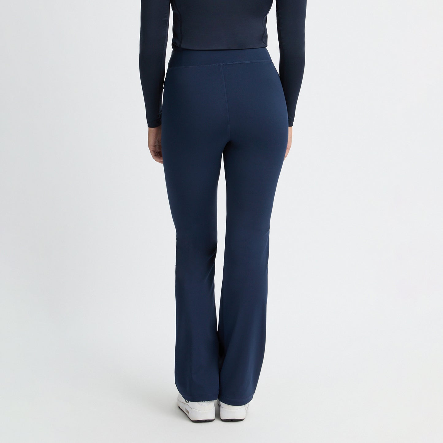 Rohnisch Ladies Navy Bootcut Trousers - Pull-On Comfort for Active Days on the Green & Beyond