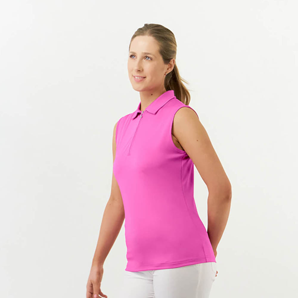 Pure Golf Ladies Silky Soft Sleeveless Polo