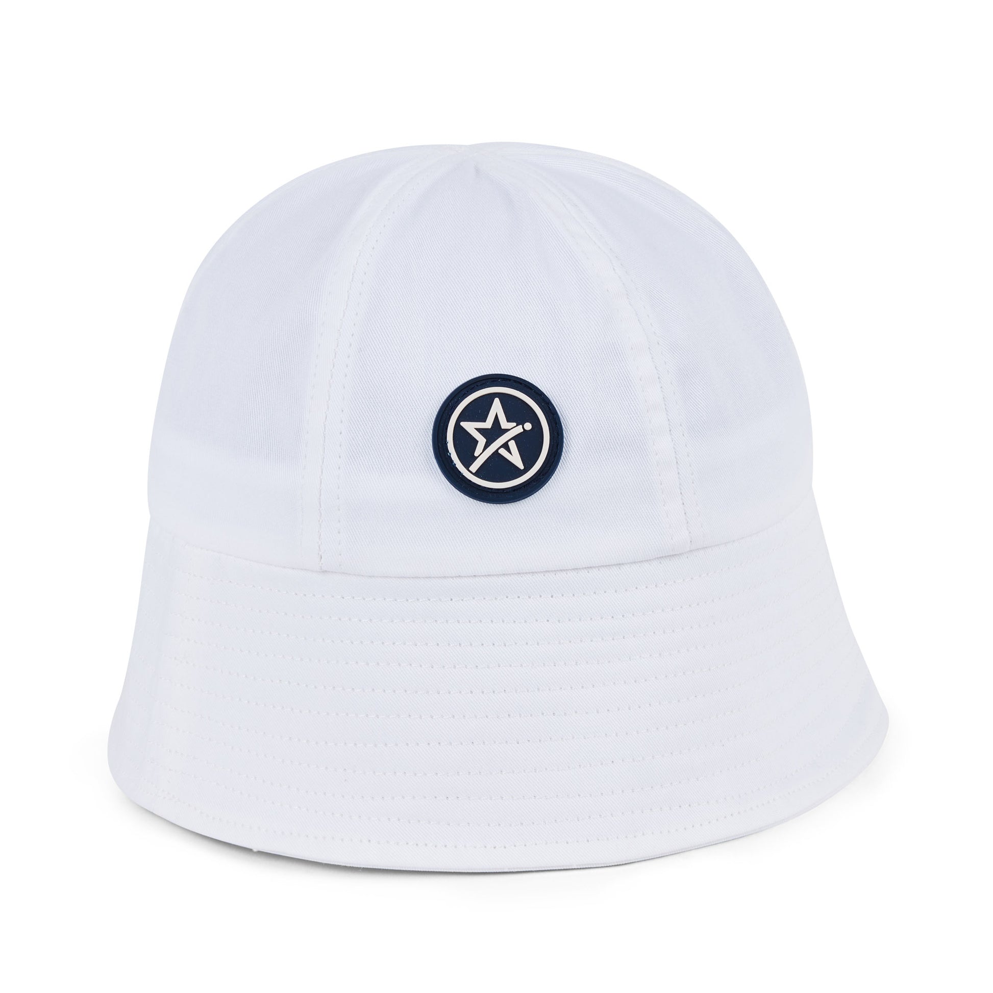 Swing Out Sister Cotton Blend Bucket Hat in White