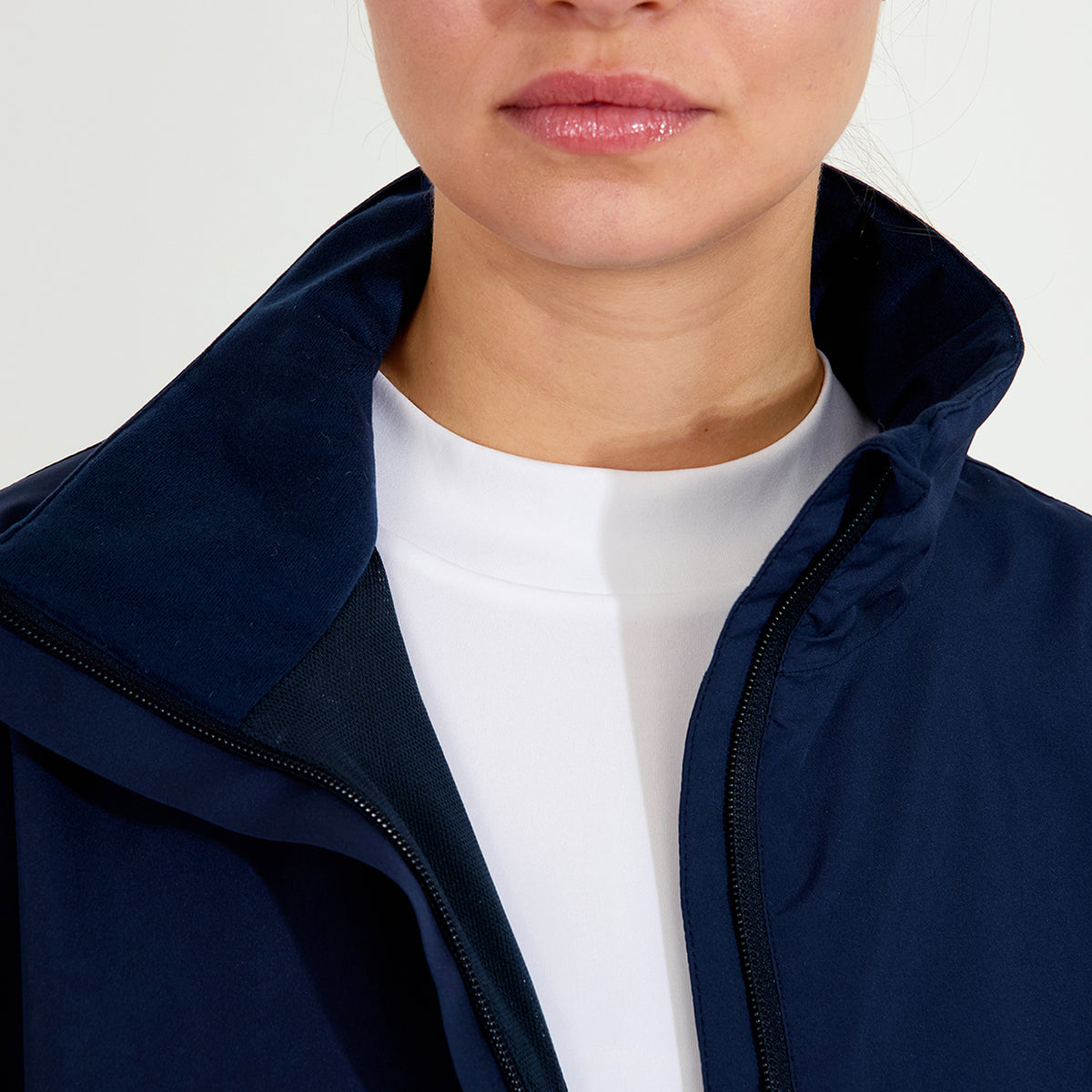 Abacus Ladies Stretch Rain Jacket in Navy
