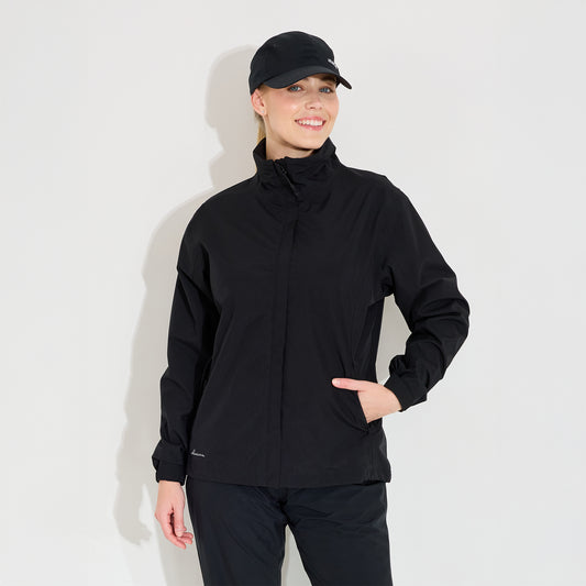 Abacus Ladies Stretch Rain Jacket in Black
