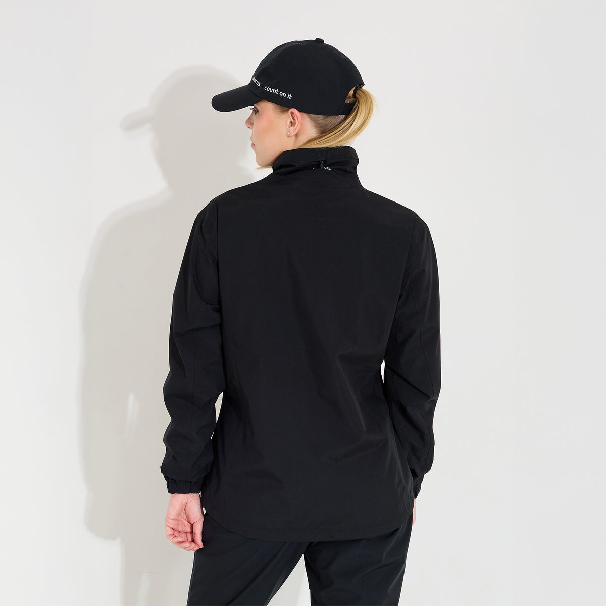 Abacus Ladies Stretch Rain Jacket in Black