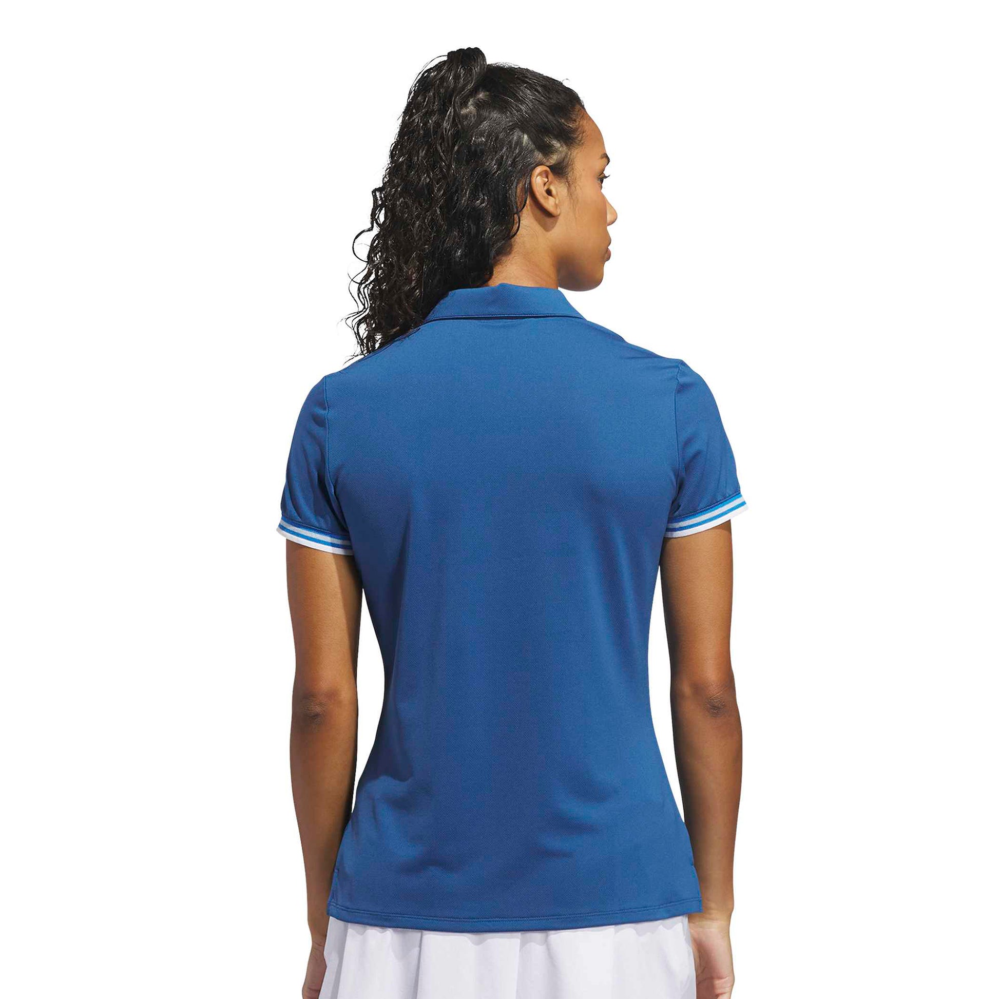 adidas Golf Ladies Short Sleeve Polo with Contrasting Trim for Feminine Flair with Every Swing