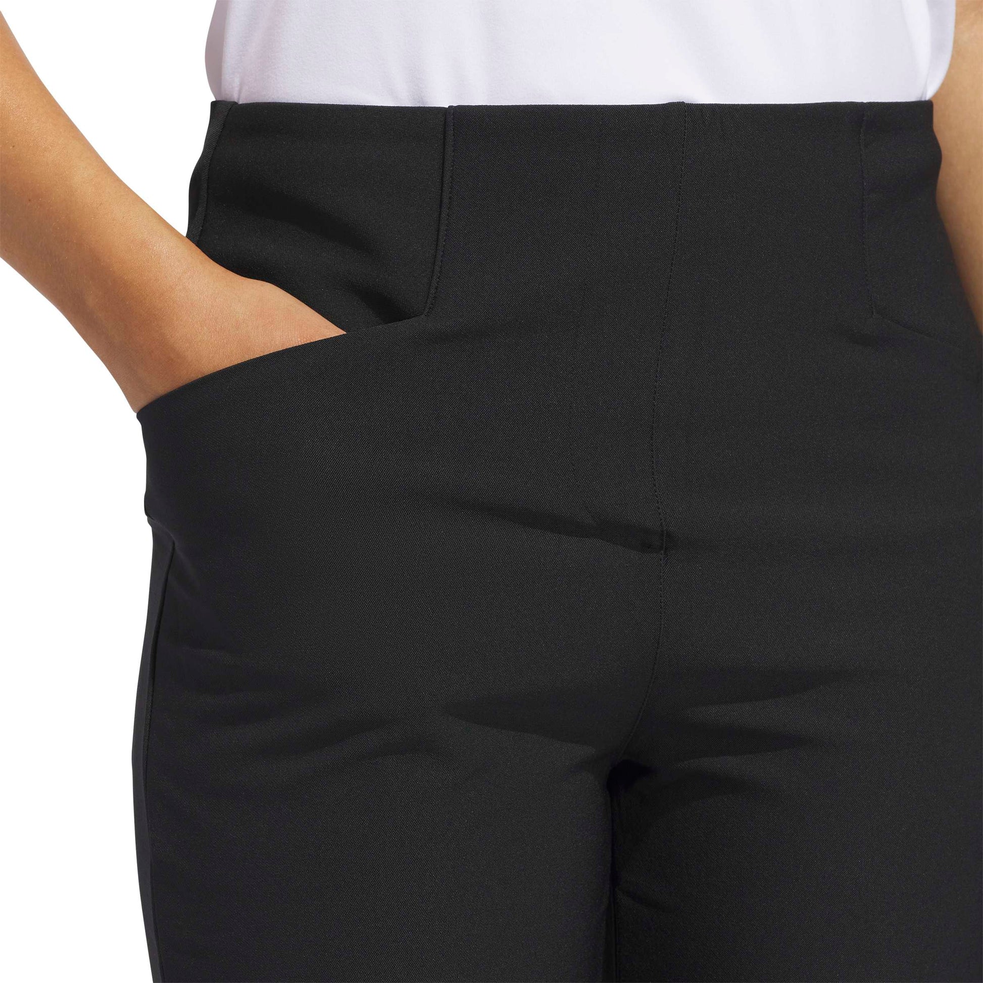 adidas Golf Ladies Pull-On 7/8 Trousers - Polished Performance in Black
