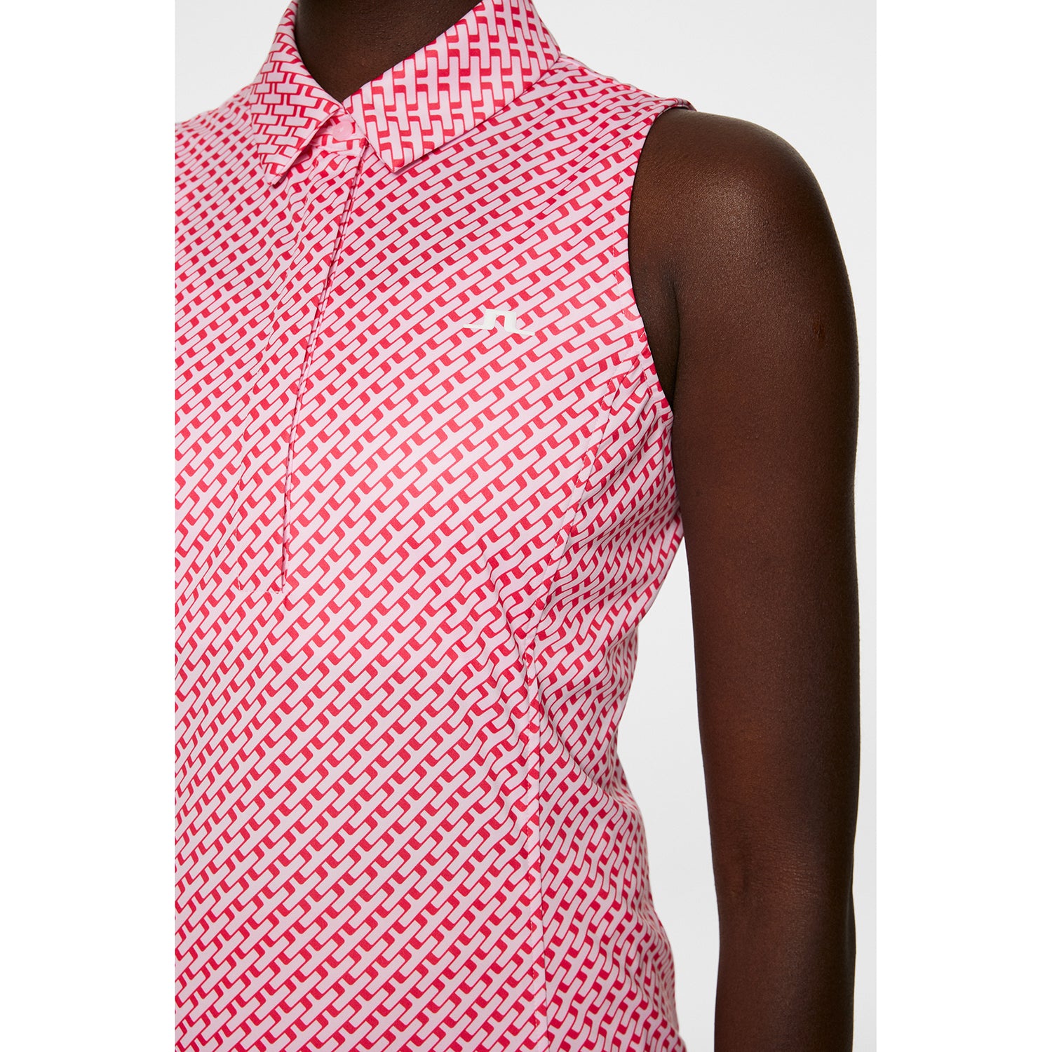 J.Lindeberg Ladies Sleeveless Polo with Bridge Print