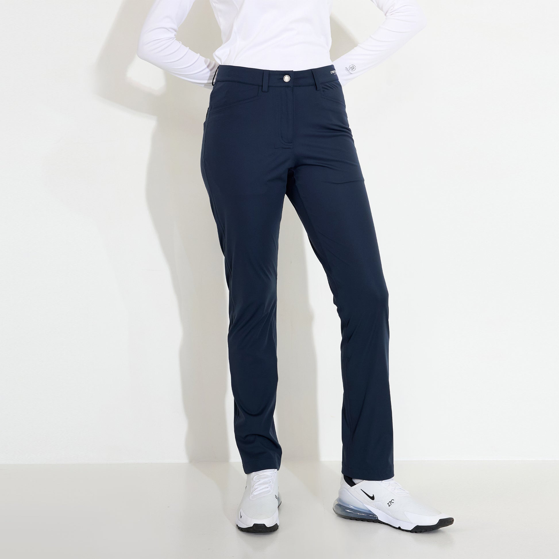 Abacus Ladies Bounce Rain Waterproof Trousers in Navy